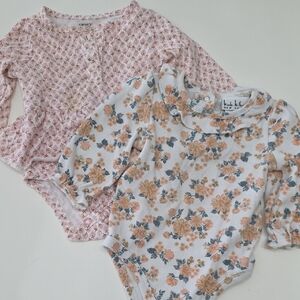 Nicole Miller And Carters Floral Baby Bodysuits